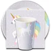 tradingbay24 Party-Set Einhorn (60-teilig: Servietten, Produktbild-Vorschau 1