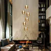 ZMH Chandelier 6 Flammes Ambre Lampe Suspendue Boule de Voir les images du produit 3
