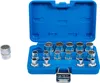 A set of socket wrenches in a blue plastic case, with one socket wrench shown outside the case. Náhled obrázku produktu