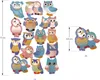 Oblique Unique Eulen Aufkleber Set Uhu Sticker 62 Stk. für Produktbild-Vorschau 3