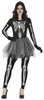 Skelet Halloween kostuum set met tutu en capuchon. Ideaal Productafbeelding-voorbeeld 2