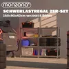 MONZANA® 2x Schwerlastregal 160x90x40cm 1400kg 4 Produktbild-Vorschau 6