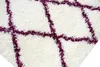Shaggy Wohnzimmerteppich Hochflor Langflor Rautenmuster in Produktbild-Vorschau 3