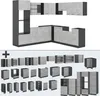 Eckküche Vicco R-Line Beton 247 x 46 cm ohne Arbeitsplatte, Produktbild-Vorschau 5