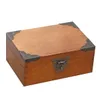 A wooden storage box with metal accents. Náhled obrázku produktu