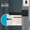 A black door handle set is shown with marketing text and a close-up detail. Produktbild-Vorschau