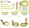 COSTWAY Kratzbaum 50cm hoch, Katzenbaum im Avocado-Optik, Produktbild-Vorschau 7