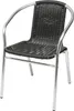 Stabiler Aluminuim / Polyrattan Bistrostuhl stapelbar Produktbild-Vorschau 5