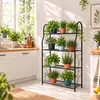 Relaxdays Blumenregal mit 5 Ablagen, HBT: 144 x 71 x 24,5 Produktbild-Vorschau 6