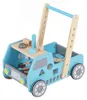 COSTWAY Girello 2 in 1 a forma di auto in legno, girello Anteprima dell’immagine prodotto 1