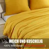 Soifox Gelbe Mikrofaser Bettwäsche Set 200x220cm mit Produktbild-Vorschau 2