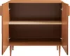 An open sideboard with a shelf inside, viewed from the front. Podgląd zdjęcia produktu