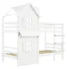 Kinderbett Etagenbett 90x200 cm Hausbett Kiefer-Massivholz Produktbild-Vorschau 12