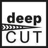 The image contains the words "deep" and "CUT" with a graphic element resembling a film clapboard or a cutting tool. Produktbild-Vorschau
