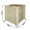 Vyvýšený záhon z dreva - 58x58xH57 cm - Vyvýšené záhony do Náhľad obrázku produktu 2