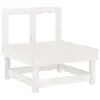 7-tlg. Garten-Lounge-Set Weiß Massivholz Kiefer Produktbild-Vorschau 4