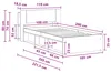 vidaXL Bettgestell mit Stauraum Grau Sonoma 100 x 200 cm Produktbild-Vorschau 8