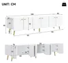 Meuble TV Merax, meuble de rangement 180 cm, meuble bas TV Voir les images du produit 5