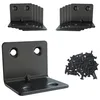 20er Set Winkelverbinder 31x31x37mm, schwarz, Edelstahl, Produktbild-Vorschau 1