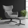 riess-ambiente Design Hocker VOGUE 45cm grau Samt drehbar Produktbild-Vorschau 11