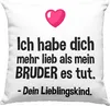 Trendation - Lieblingskind Muttertag Vatertag Deko-Kissen Produktbild-Vorschau 1