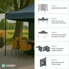 VONROC Pavillon 3x3m wasserdicht stabil - Partyzelt EasyUp Produktbild-Vorschau 5
