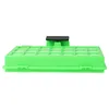 A green vacuum cleaner filter with a black top piece, shown from the side on a white background. Produktbild-Vorschau