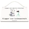 Mr. & Mrs. Panda Schild Vlogger Leidenschaft DIN A6 - Weiß Produktbild-Vorschau 3
