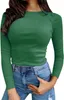 ASKSA Damen Gerippt Langarmshirt Slim Fit Langarm Oberteile Produktbild-Vorschau 1