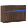 vidaXL TV-Schrank mit LED-Beleuchtung Braun Eichen-Optik Produktbild-Vorschau 3