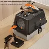 Katzentoilette XXL Edelstahl Katzenklo mit Deckel, Pedals & Produktbild-Vorschau 7