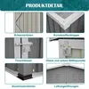 Edificio tecnico in metallo, dimensioni 300 x 252 x 191 cm, Anteprima dell’immagine prodotto 5