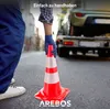 AREBOS 10x dopravné kužele 50 cm | Reflexné, Náhľad obrázku produktu 2