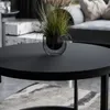Runder Couchtisch CIRI MIX 2in1  Schwarz / Artisan Eiche Produktbild-Vorschau 2