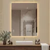 LED Badezimmerspiegel 70x90 cm – Rahmenlos, Hinterleuchtet, Produktbild-Vorschau 4
