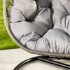 Close-up of a gray cushion on a hanging chair. Náhled obrázku produktu