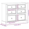 vidaXL Commode Corona 110x43x91 cm pin massif Voir les images du produit 8