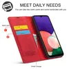 Galaxy A22 5G Étui en cuir avec fonction support et Voir les images du produit 4