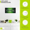 ARTland Wandbild, selbstklebend Silber abstrakt auf Grün Produktbild-Vorschau 3