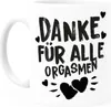 Kaffee-Tasse Danke für alle Orgasmen Geschenk Liebe lustig Produktbild-Vorschau 2
