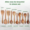 10-dielna sada kuchynského náradia z dreva s držiakom – Náhľad obrázku produktu 5