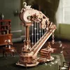 Robotime Rokr 3D-Holzpuzzle Magische Harfe Spieluhr, 350 Produktbild-Vorschau 8