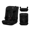 A black Kinderkraft car seat is displayed from multiple angles against a white background. Podgląd zdjęcia produktu