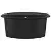 vidaXL Granit Évier de cuisine simple ovale noir Voir les images du produit 6