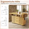 Kuchyňský vozík s výklopnou pracovní deskou, kuchyňský Náhled obrázku produktu 3