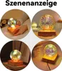 3D-Nachtlicht aus buntem Glas, USB-Projektorlampe, Kugel, Produktbild-Vorschau 3