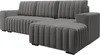A gray sectional sofa is shown from a side angle against a white background. Náhled obrázku produktu