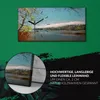 Wohnzimmer-Bild Leinwand Uhr Geräuschlos 60x30 Ölgemälde Produktbild-Vorschau 5