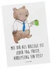 Mr. & Mrs. Panda Postkarte Fest Kollege - Weiß - Geschenk, Produktbild-Vorschau 1