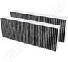 Two car air filters arranged diagonally on a white background. Voir les images du produit